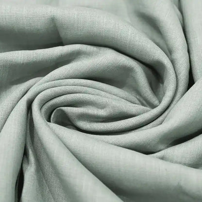 Nalo Gray solid Linen Fabric