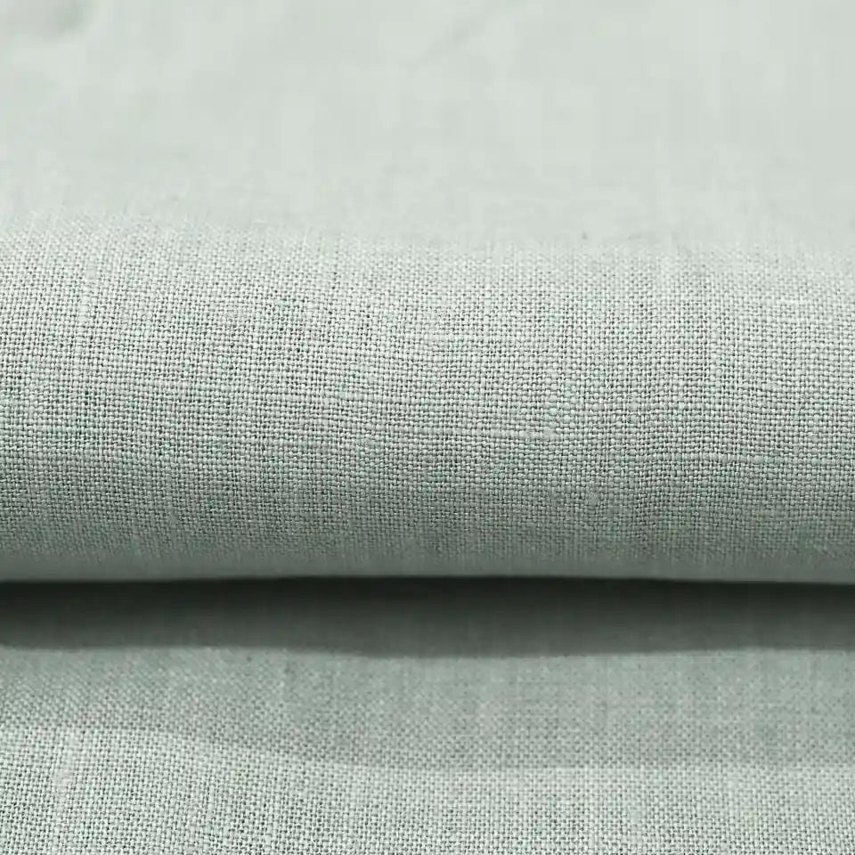 Nalo Gray solid Linen Fabric