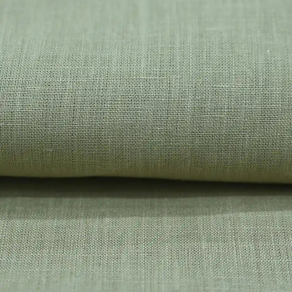 Avenv Soft Olive Solid Linen Fabric