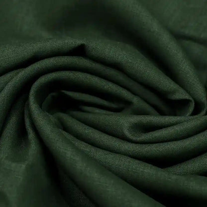 Cream Green solid Linen Fabric