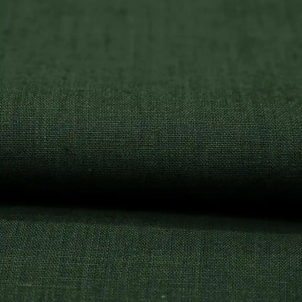Cream Green solid Linen Fabric