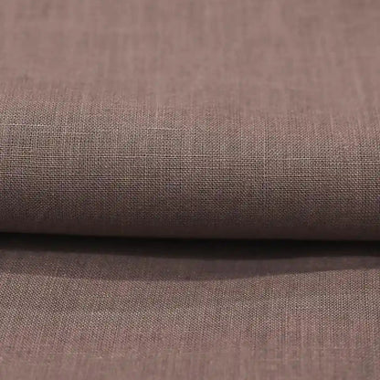 Rona Mauve Brown Solid Linen Fabric