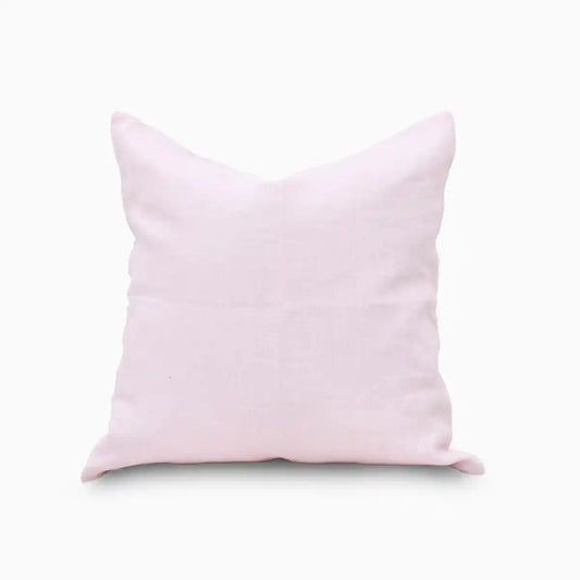 Anor Soft Pink Solid Linen Pillow Cover
