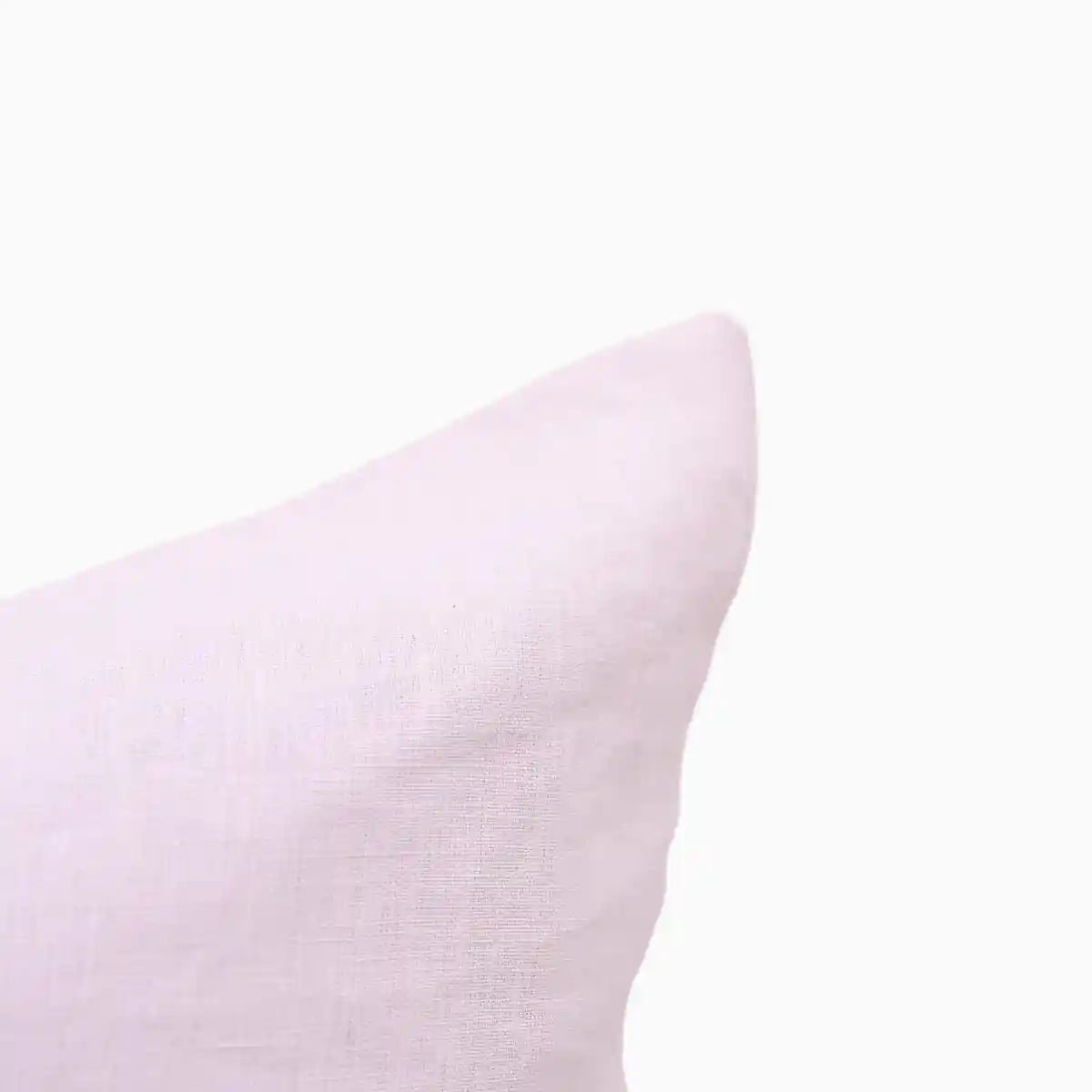Anor Light Pink  Solid Linen Pillow Cover