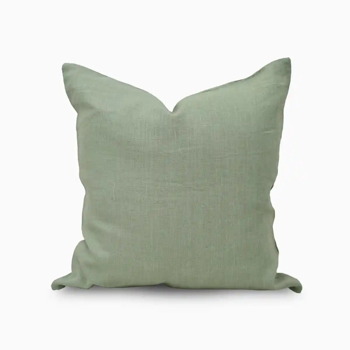 Avenv Soft Olive Solid Linen Pillow Cover