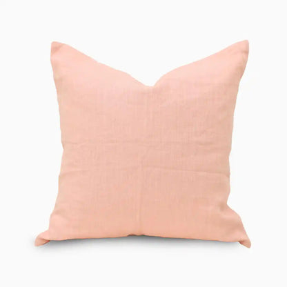 Nera Blush Pink Solid Linen Pillow Cover