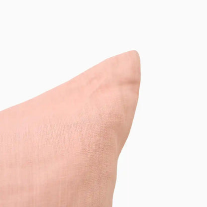 Nera Blush Pink Solid Linen Pillow Cover