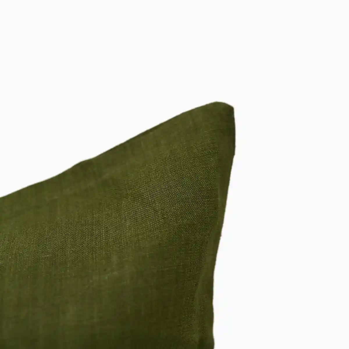 Eron Chartreuse Solid Block Linen Pillow Cover