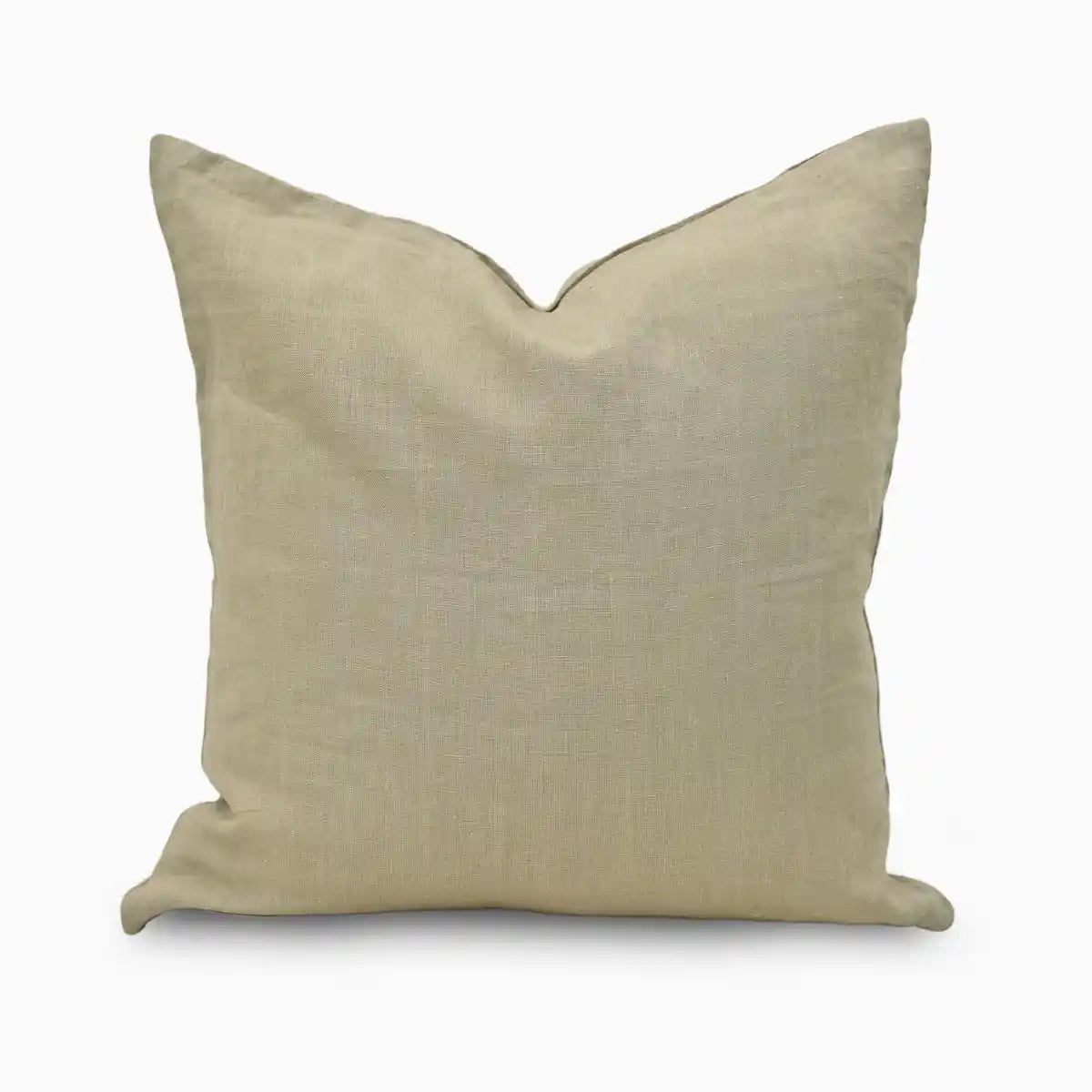 Rale Beige solid Linen Pillow Cover