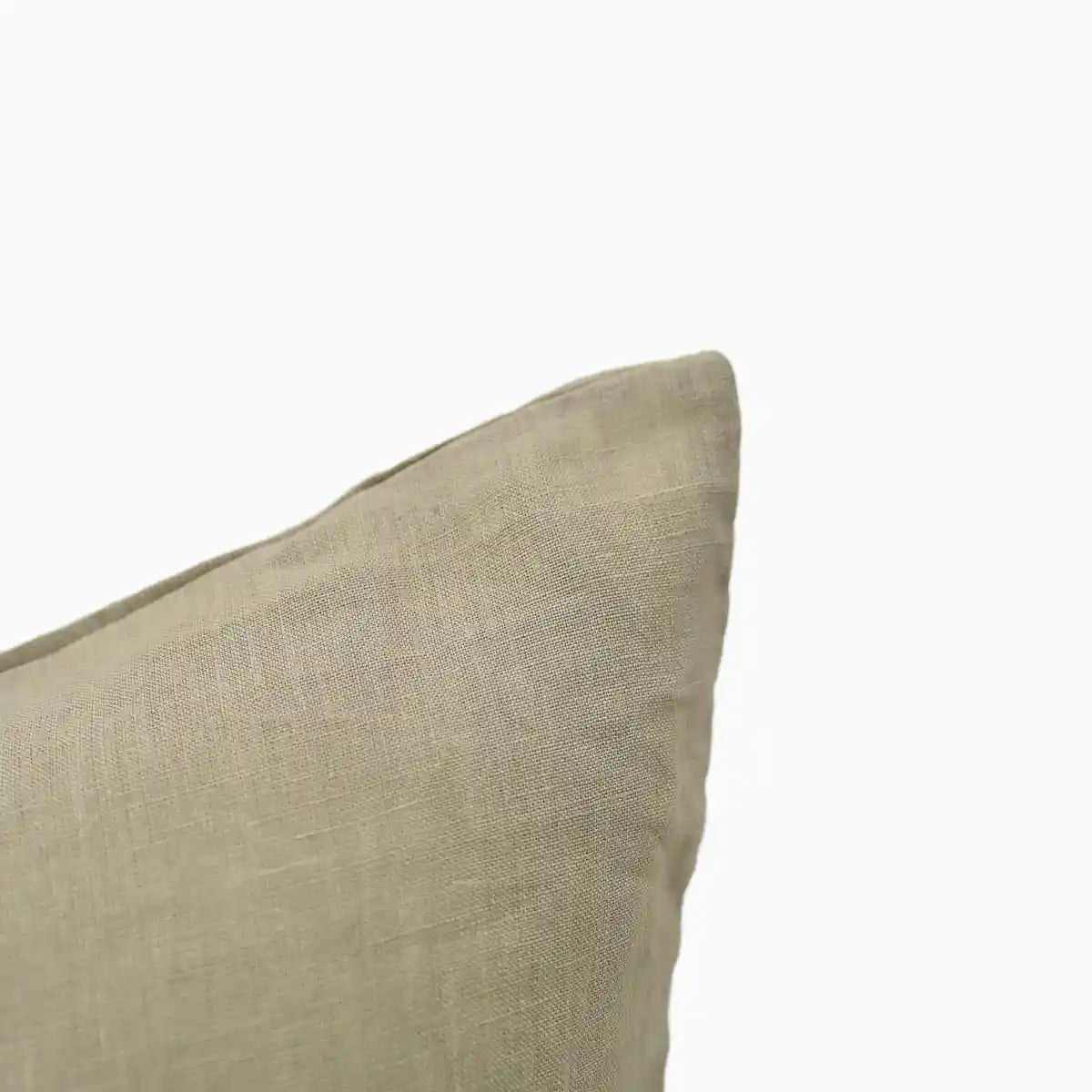 Rale Beige solid Linen Pillow Cover