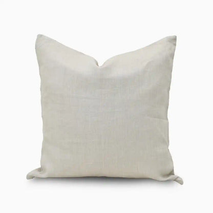 Arom Oatmeal solid Linen  Pillow Cover