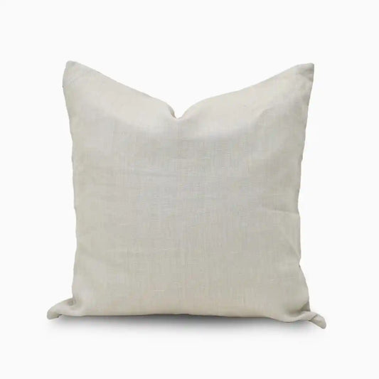 Arom Oatmeal solid Linen  Pillow Cover