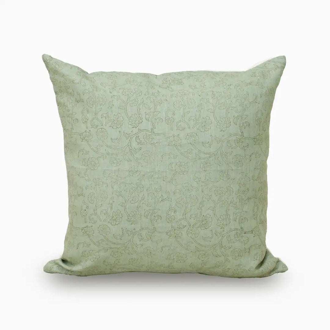 Floral Beige Pillow Cover