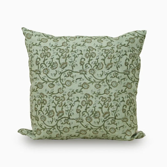 Floral Sage Green Pillow Cover