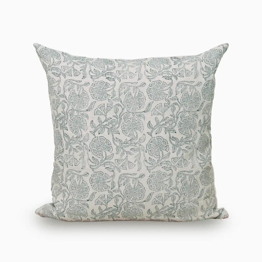 Kimberly Greyish Block Print Pillow Cover