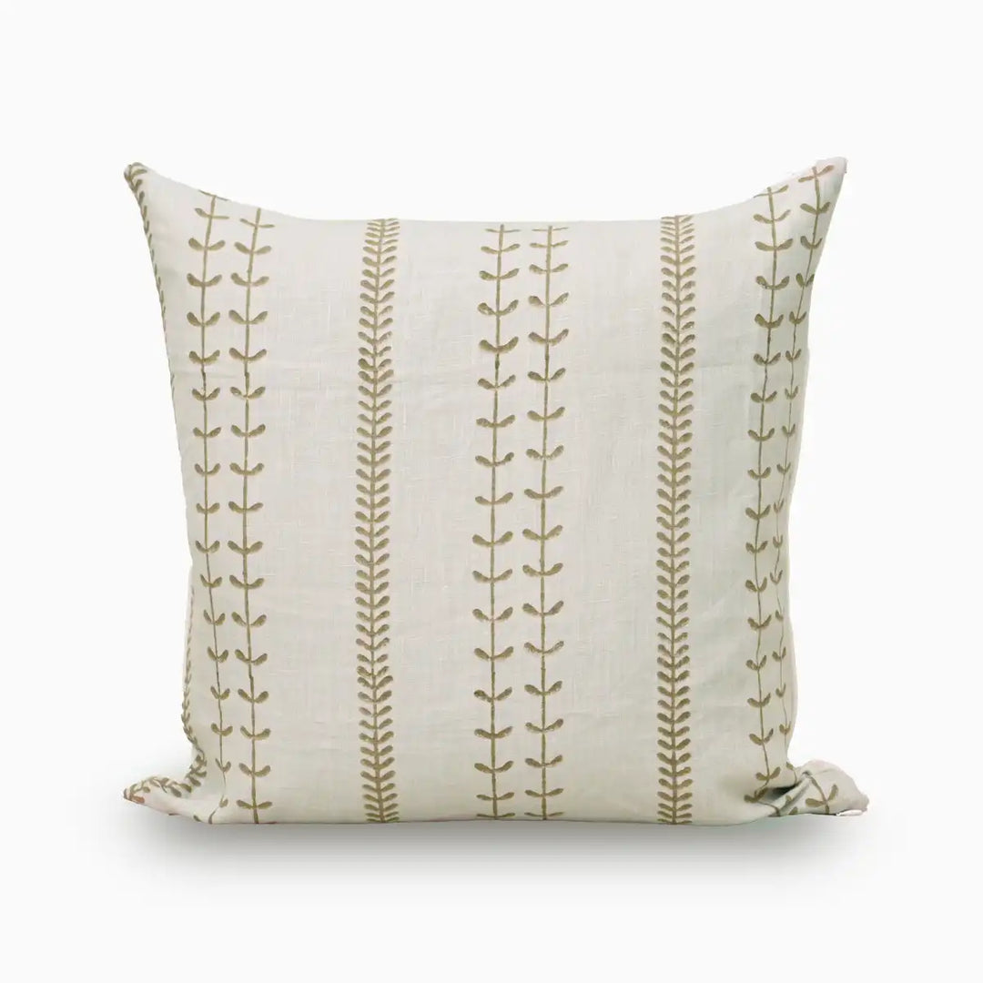 Petal Stripe Pillow Cover
