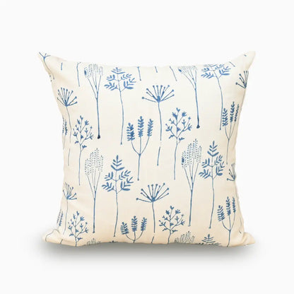 Floral Blue Pillow Covers