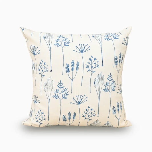 Floral Blue Pillow Covers