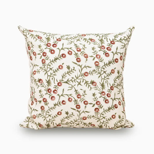 Bailey Sage Green Block Print Pillow Cover