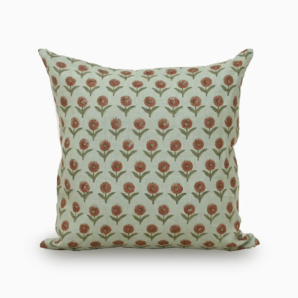 Bloom Ditsy Rust Pillow Cover