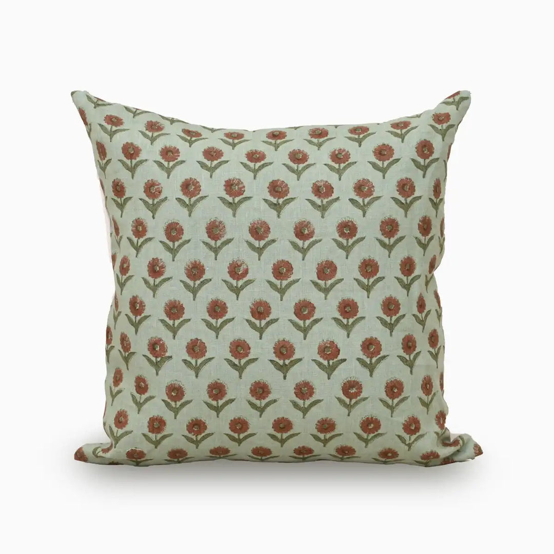 Bloom Ditsy Rust Pillow Cover