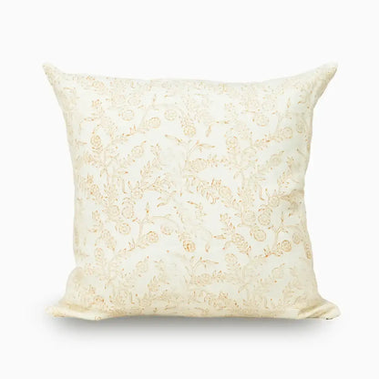 Bailey Cream Block Print Pillow Cover