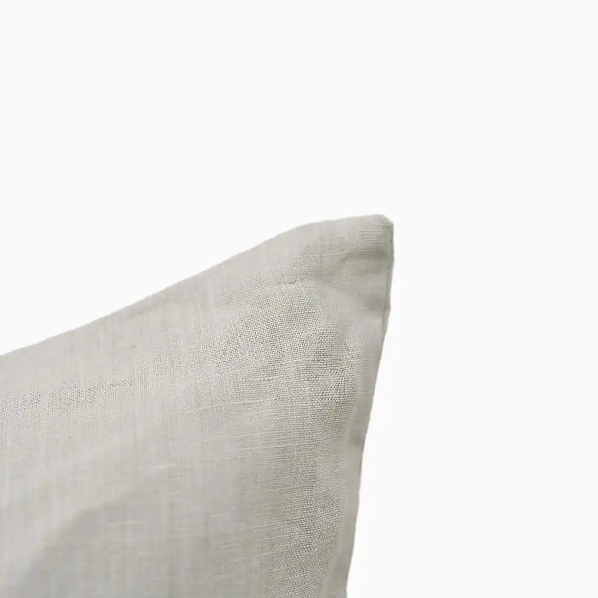 Arom Oatmeal solid Linen  Pillow Cover