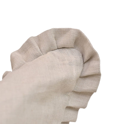 Arom Oatmeal solid Linen  Pillow Cover