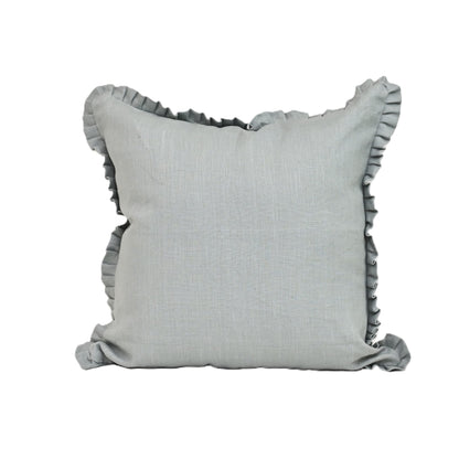 Nalo sage green solid Linen  Pillow Cover