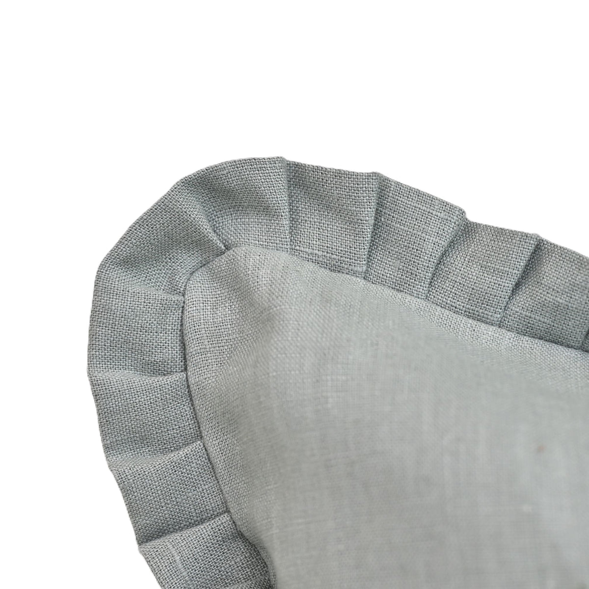 Nalo sage green solid Linen  Pillow Cover