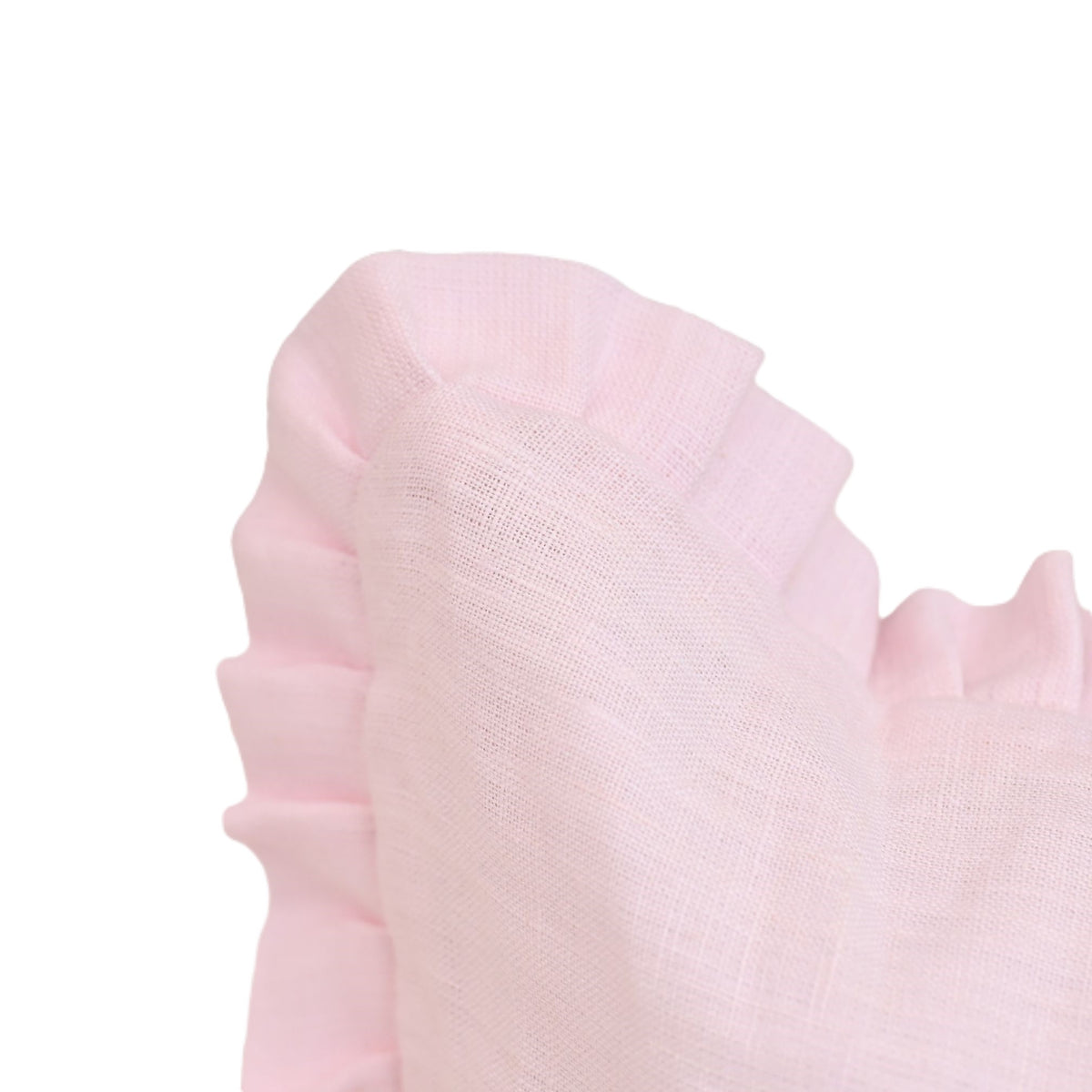 Anor Soft Pink Solid Linen Pillow Cover