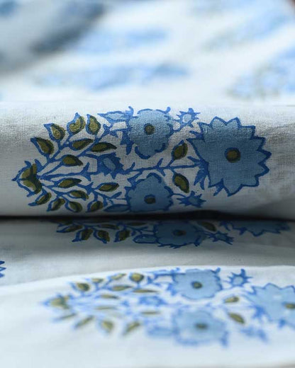 Lorien Floral Block Print Cotton Fabric