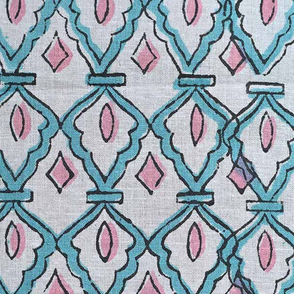 Trelyn Geometric Block Print Cotton Fabric
