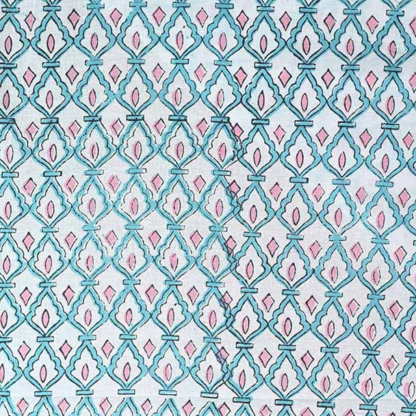 Trelyn Geometric Block Print Cotton Fabric