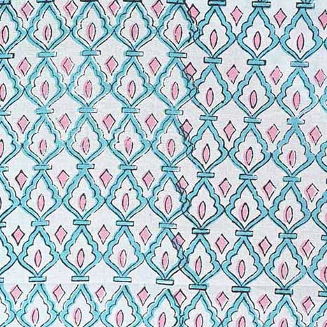 Trelyn Geometric Block Print Cotton Fabric