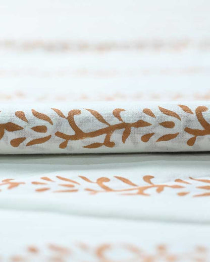 Elseny Botanical Cotton Block Print Fabric