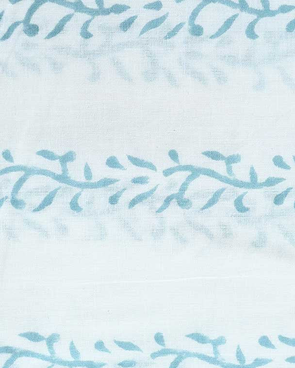 Elseny Botanical Cotton Block Print Fabric