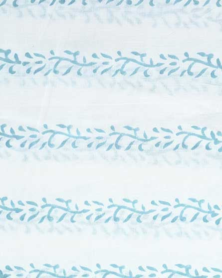 Elseny Botanical Cotton Block Print Fabric