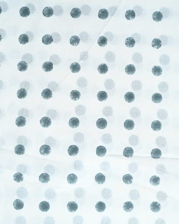 Eloc Geometric Hand Block Print Cotton Fabric