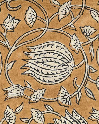 Cromsa Floral Block Print Cotton Fabric