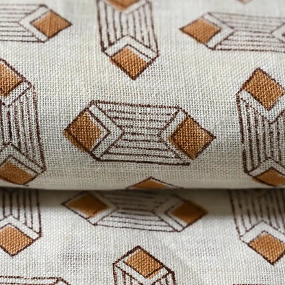 Lavelle Abstract Block Print Linen Fabric