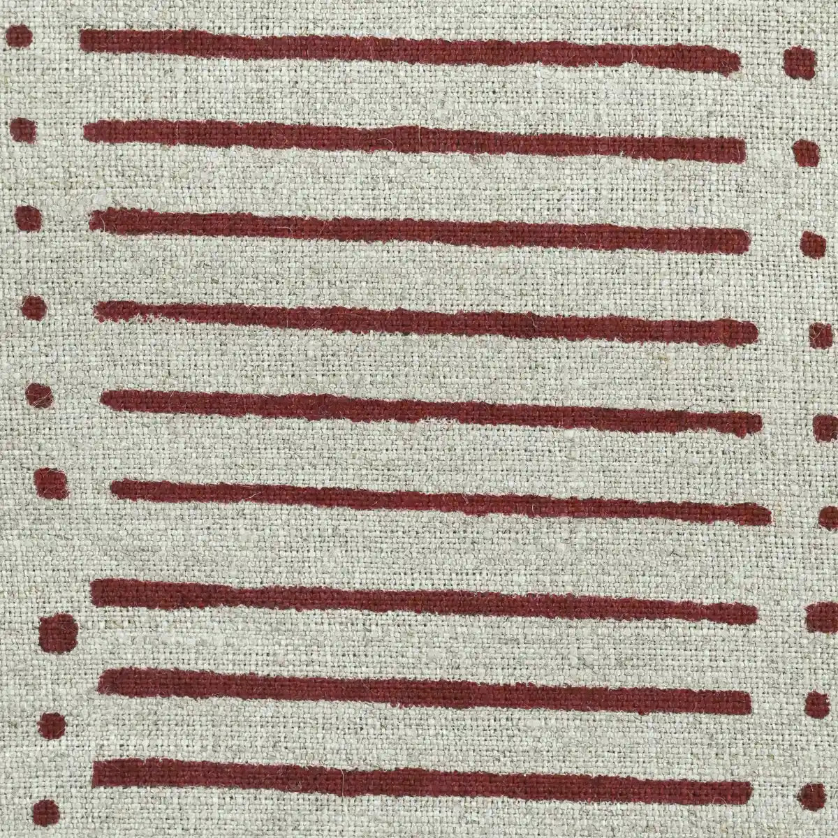 Ecurb Geometric Hand block Print Linen Fabric