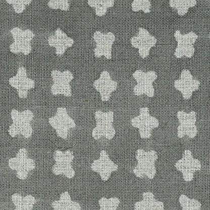 Enoki Geometric Block Print Linen Fabric