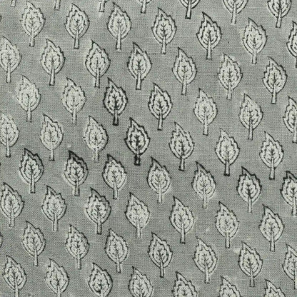 Trocn Botanical Block Print Linen Fabric