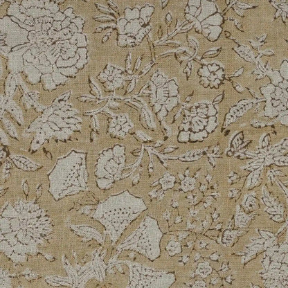 Aidyl Floral Hand Block Linen Fabric