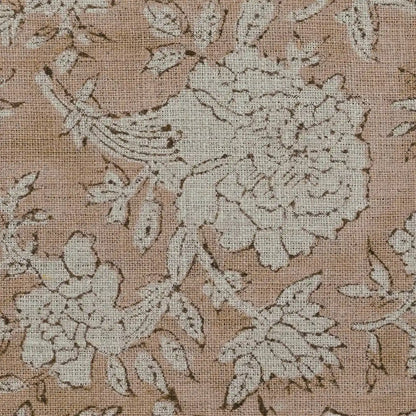 Aidyl Floral Hand Block Linen Fabric