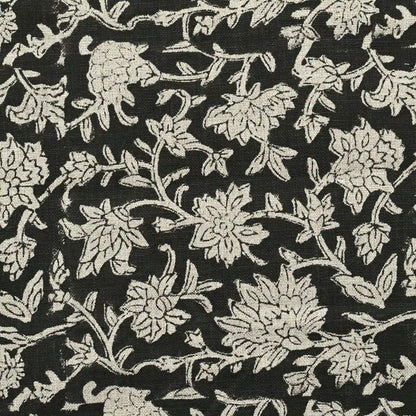 Yrrah Floral Block Print Linen Fabric