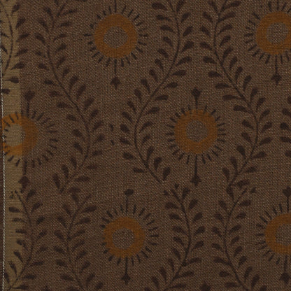 Yoffro Floral Block Print Solid Linen Fabric