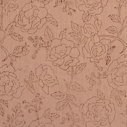 Dune Botanica Coral Linen Fabric