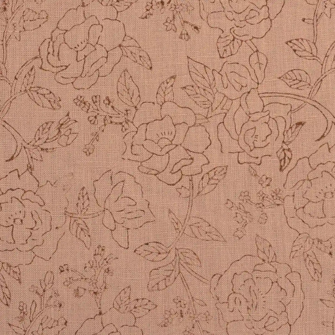 Dune Botanica Coral Linen Fabric